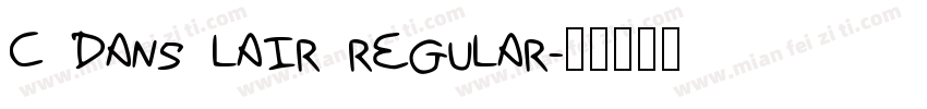 C Dans Lair Regular字体转换